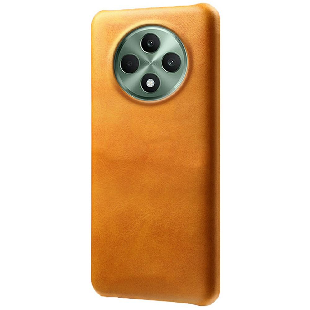 For Oppo Reno12 F 5G Case Calf Texture PU Leather Hard PC Protective Phone Cover