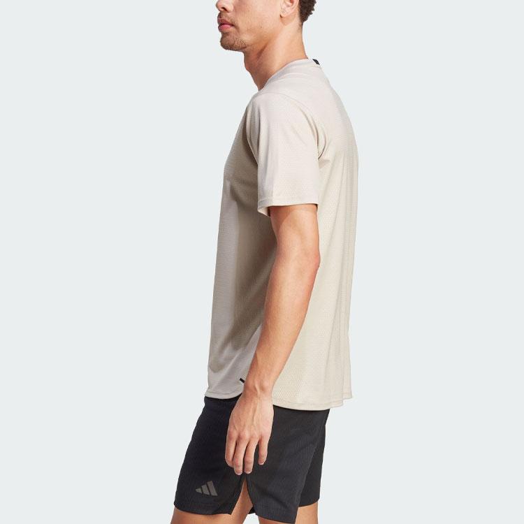 New Adidas D4T T Shirts Men Beige HY0774