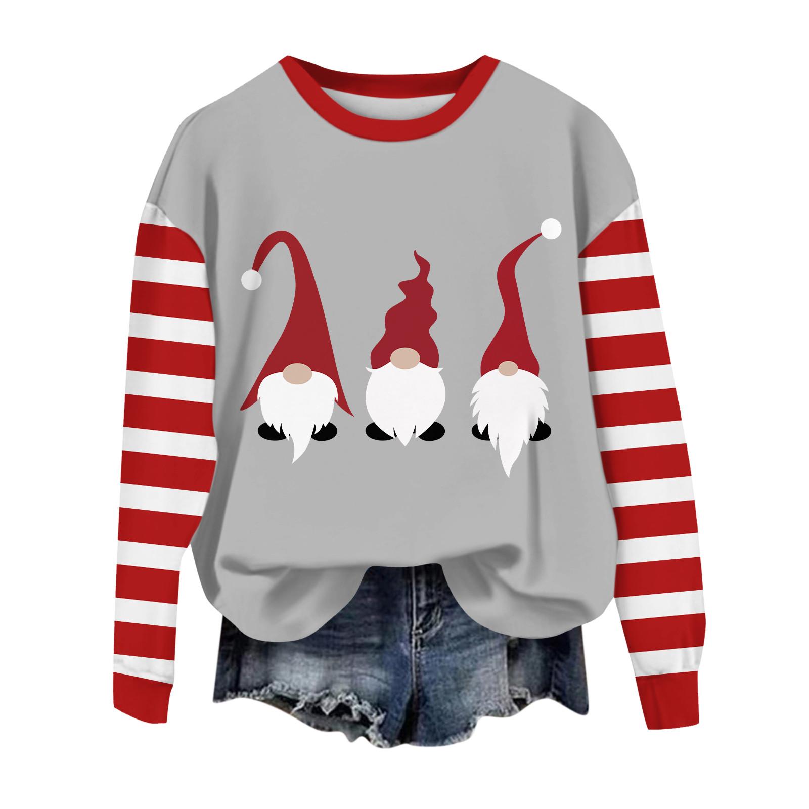 

Женские повседневные модные принты с длинным рукавом и круглым вырезом, пуловеры с капюшоном S