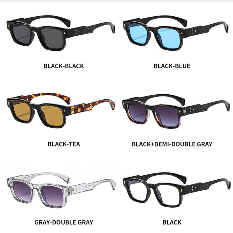 Classic Vintage Rivet Arrow Punk Square Sunglasses Women For Men Male Popular Sun Glasses Outdoor Luxury Brand Designer Shades