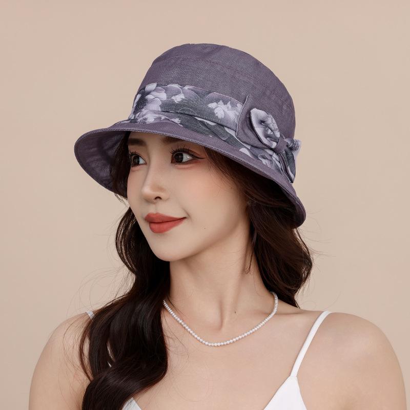 Summer New Outdoor Sun Hat Children Thin Breathable Mother Sunscreen Basin Hat Fashionable Versatile Big Eaves Bucket Hat