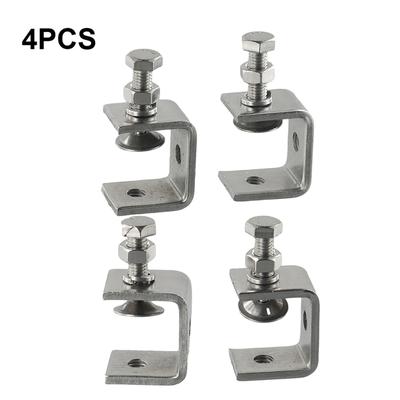 Corrosion-resistant C-clamp Jaw Small Desk Clamp 16-25mm Clamp Range Easy To Install Ractical Design Stainless Steel
