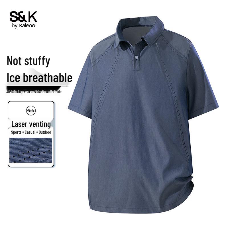Baleno S&K Men s Lightweight Solid Polo Shirt M