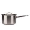 Edelstahl Verbundboden Kochtopf Stielkasserolle mit Deckel Küchenkochgeschirr