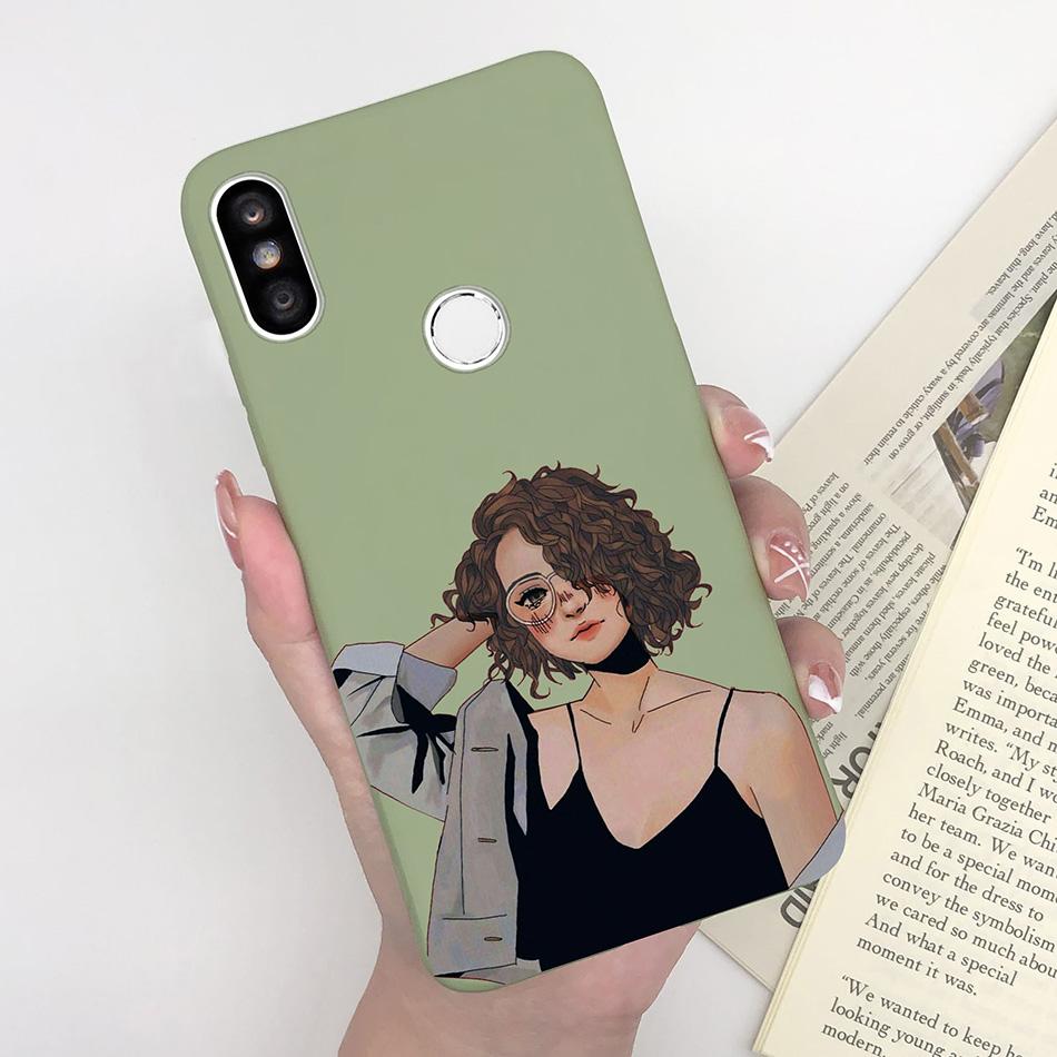 Case For Xiaomi Redmi S2 Y2 Cover Soft Matte Cute Pattern Silicone TPU Phone Case for Xiaomi RedmiS2 S 2 Y 2 Cases Back Cover