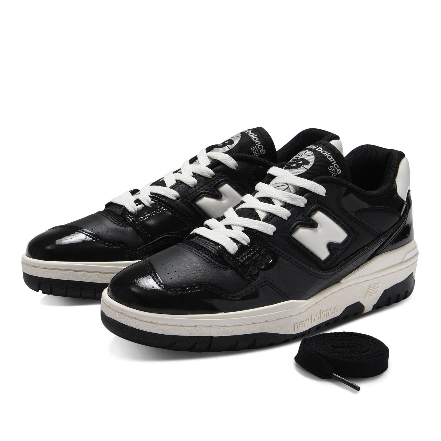 BB550YKG New Balance 550 Black Patent (Men s) 5