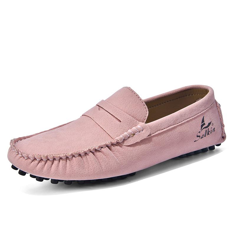 Zapatos de Conducir Clásicos Británicos de Cuero sin Cordones para Pareja, Tallas Grandes 35-49.