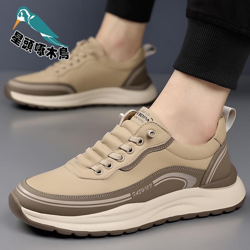 Men's shoes spring new casual shoes board shoes versatile retro fashion trendy men's shoes soft-soled lazy sneakers