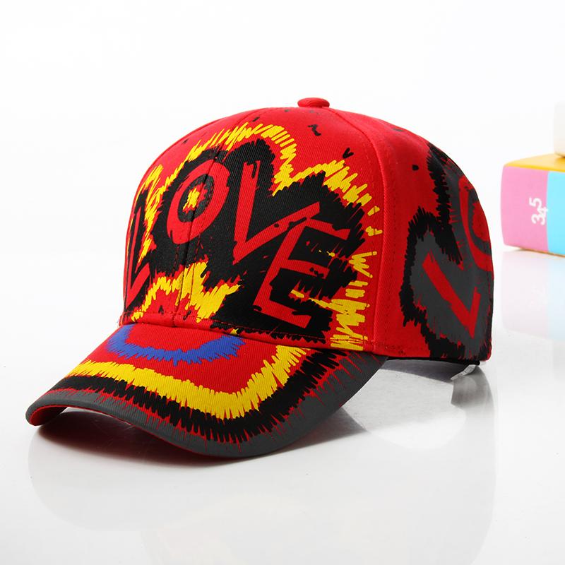 Fashion cotton Graffiti boy girl Baseball caps Children Printed snapback hat Kids Popular hip hop hat Cap hot sell