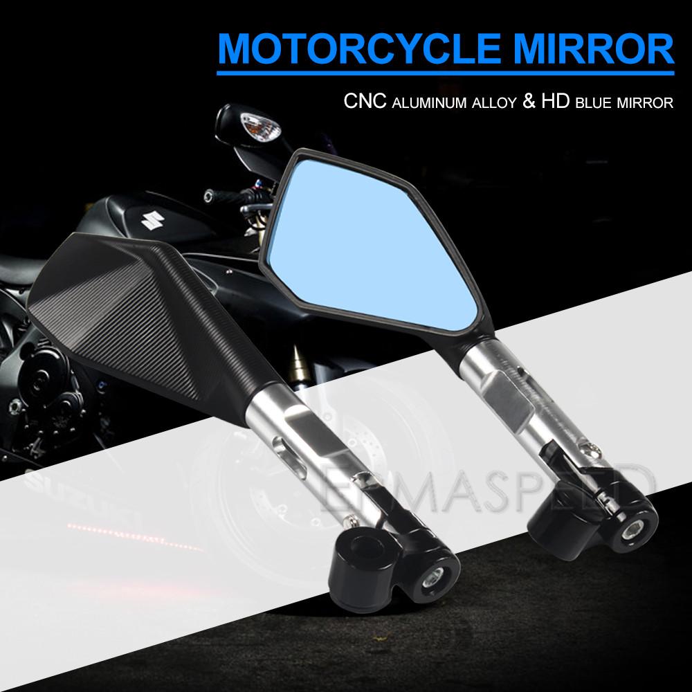 Motocyklové zpětné zrcátko CNC hliníkové oranžové 8mm 10mm boční zrcátka pro motocyklové terénní skútry motocykly