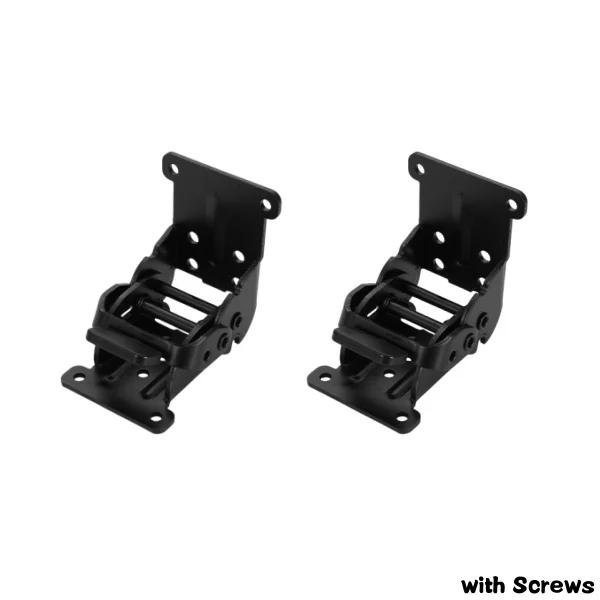 2 /4 Pack Folding Brackets,Self-Locking Extension Support Bracket Foldable Self Lock Hinges with Screws for Table Bed Leg Feet