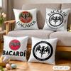 Classic BBacardiSS Cushion Cover Soft Plush Fabric DoubleSided Printed Cushion Covers for All Seasons Modern HomeDecor Gift
