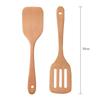 2Pcs Wooden Kitchen Spatula Nonstick Spatula Turner Set Slotted Cooking Shovel Long Handle Wok Spatula Wooden Kitchen Utensils