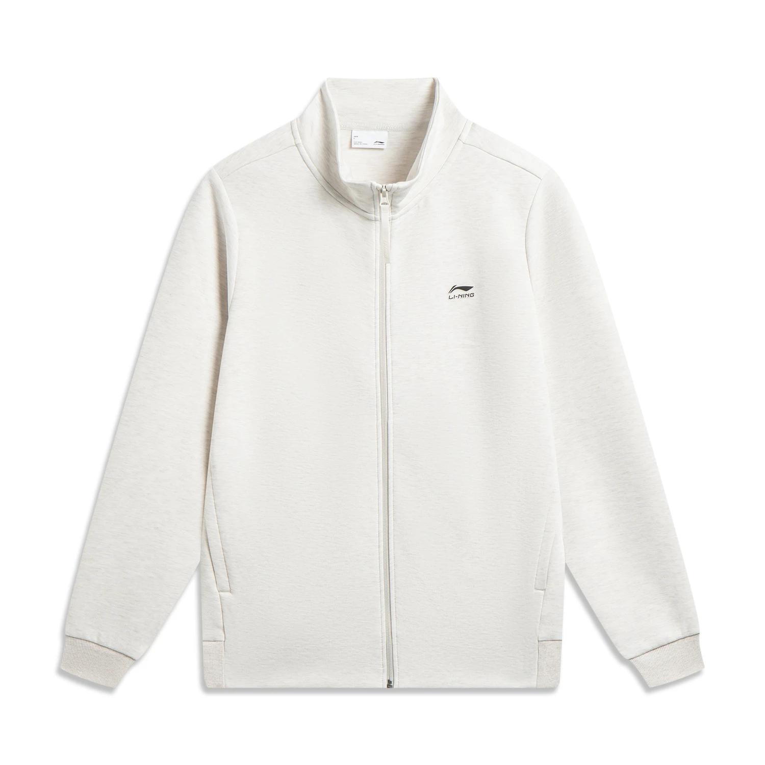Li-Ning Minimalist Casual Stand Collar Versatile Fashion Cardigan Sweatshirt Men sweatshirt AWDW311-1 M