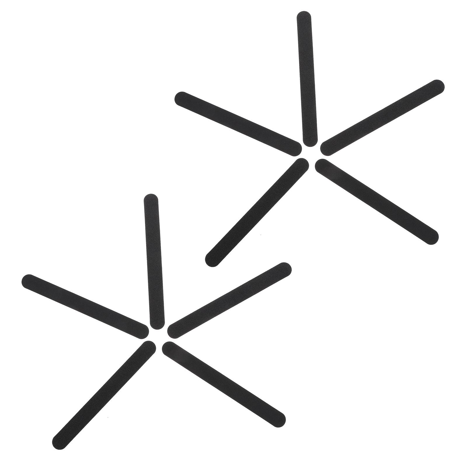 

10pcs Sanding Sticks Polishing Sticks Craft Sanding Scraps for Models Woodworking Hobby Crafts 18X2X0.4CM чорний