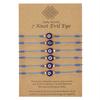 6 pezzi/set Braccialetto Occhio Malvagio Blu Turco per Donne Catena a Corda Intrecciata Fatta a Mano Braccialetto con Perle di Cristallo Gioielli Ingrosso Dropshipping