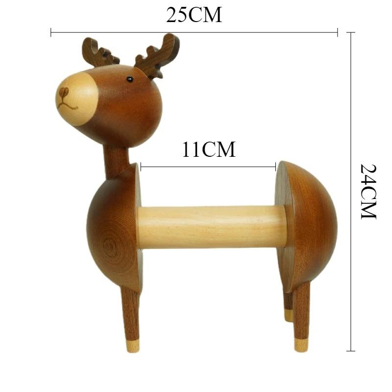 

Creative Toilet Roll Holder Wood Nordic Elk Paper Towels Holder Funny Elegant Toilet Paper Stand Kitchen Bathroom Accessories
