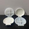 3D Muschel Silikonform DIY Epoxidharz Schmuckschale Jakobsmuschel Schale Aufbewahrungstablett Tropfen Ozean Stil Kerzenständer Gipsform