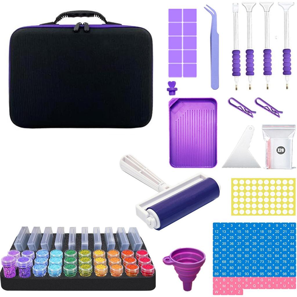 Diamond Painting Bead Storage Box Large Capacity Diamond Paintings Toolkit Diamonds Plateau Storage Case Painting Accessory Kit