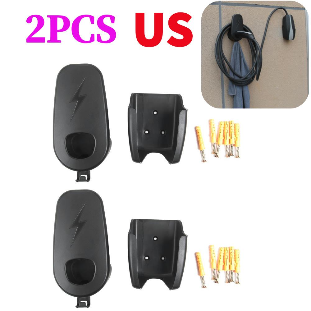 1-2 Stück Autoladegerät Steuerhalter mit Chassis-Halterung Ladekabel Wandhalter Ladeständer für Tesla Model 3 Y Autoteile