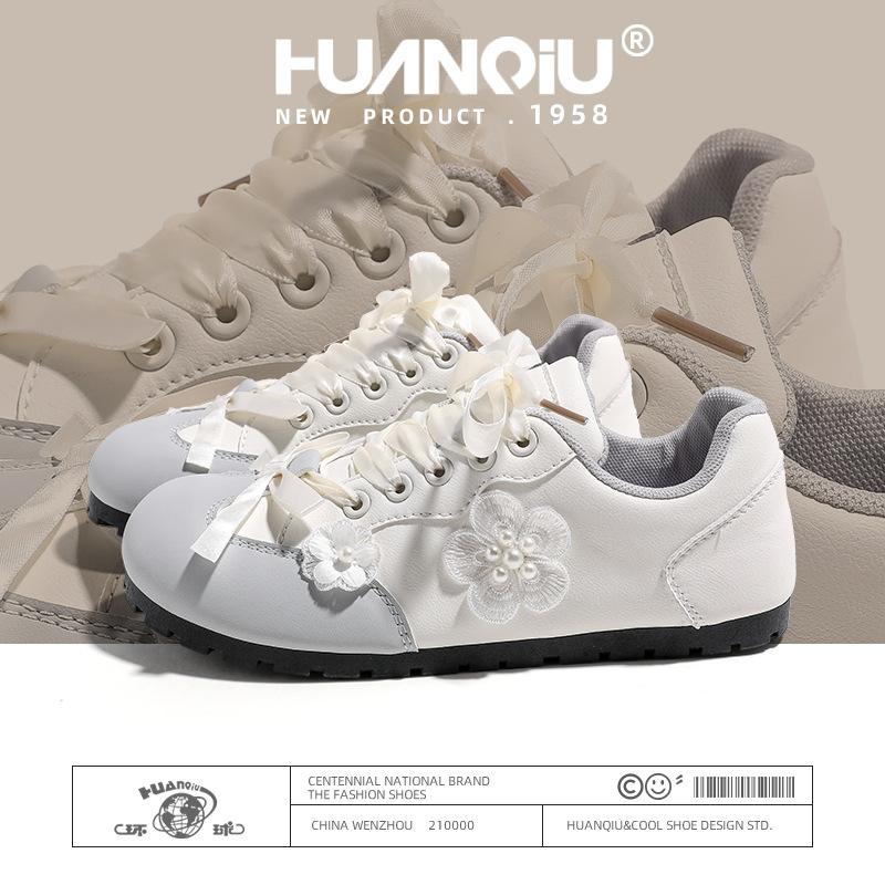 Global trend small flower German training shoes female KMXFX80102 spring versatile student cute fairy style casual shoes female