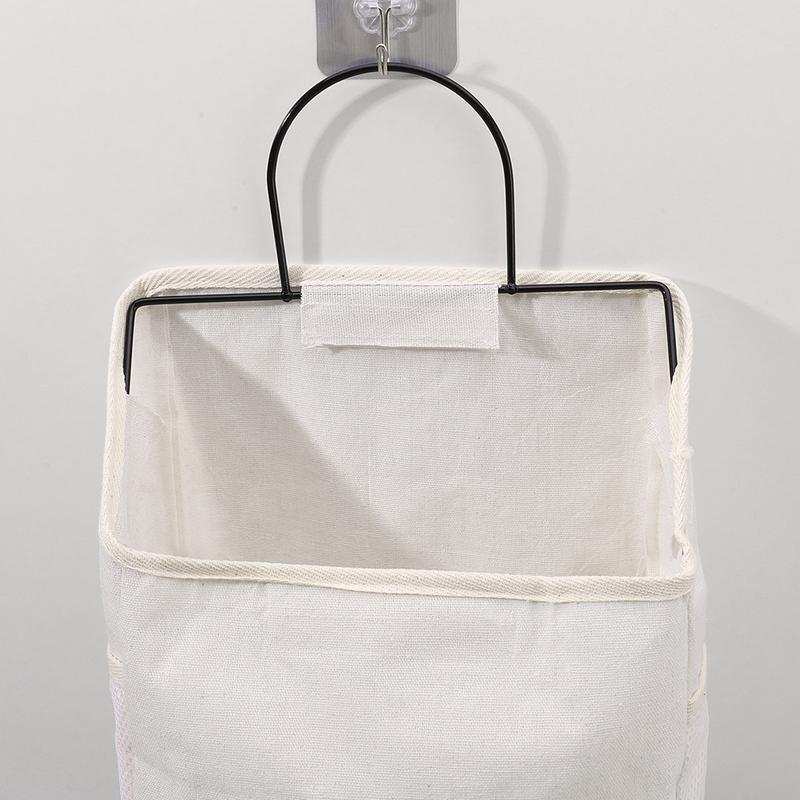 Hanging Bag Dormitory Dormitory Artifact Storage Bag Wall Hanging Wall Cloth Tabletop Cotton Linen Storage Bag