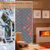 1PCS Winter Self Absorbing Cotton Home Thickened Warm Door Curtains Thermal Insulation Partition Curtains Winter Cold Curtains Wind Resistant Panels
