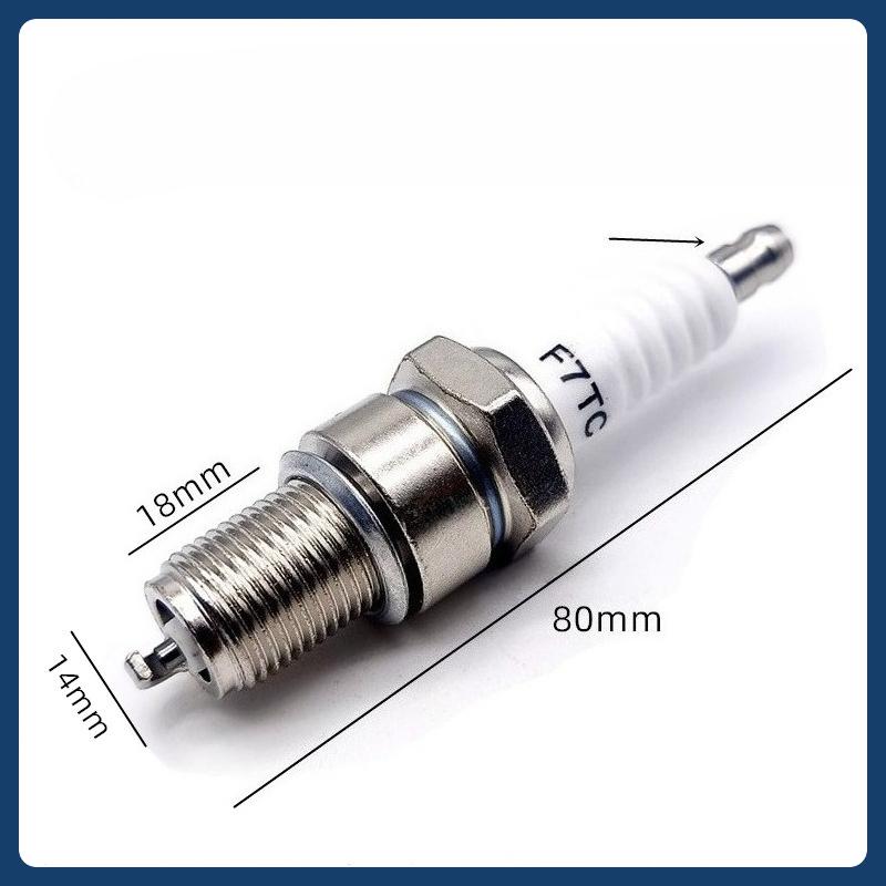 4PCS Spark Plugs F7TC for GX120 GX160 GX200 GX240 GX270 GX340 GX390 Generators Lawn Mowers Tractors Rotary Water Pumps Go Kart