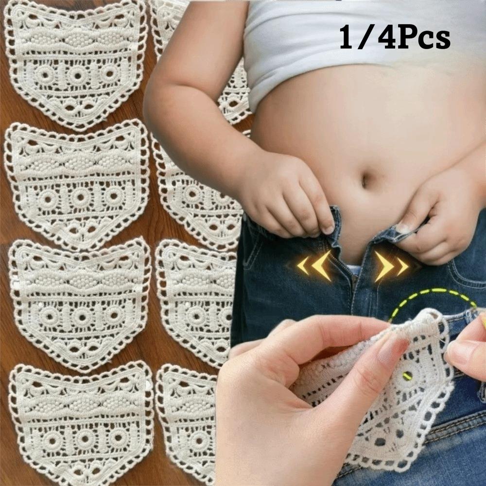 3/24 pezzi Espansore Vita Jeans in Cotone Espansori Vita Lavorati a Maglia Vuoti per Maternità Accessori per Abbigliamento Regolabili