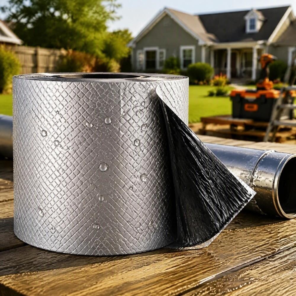 Upgraded Strong Waterproof Sealing Tape Silver Aluminum Foil Tape Multi Use Sealing Tape  Boat