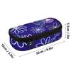 Pen Case Strong Polyester Fabric Organized Storage Smooth Zipper with Main Compartment Mesh Pocket and Pen Slots for Students