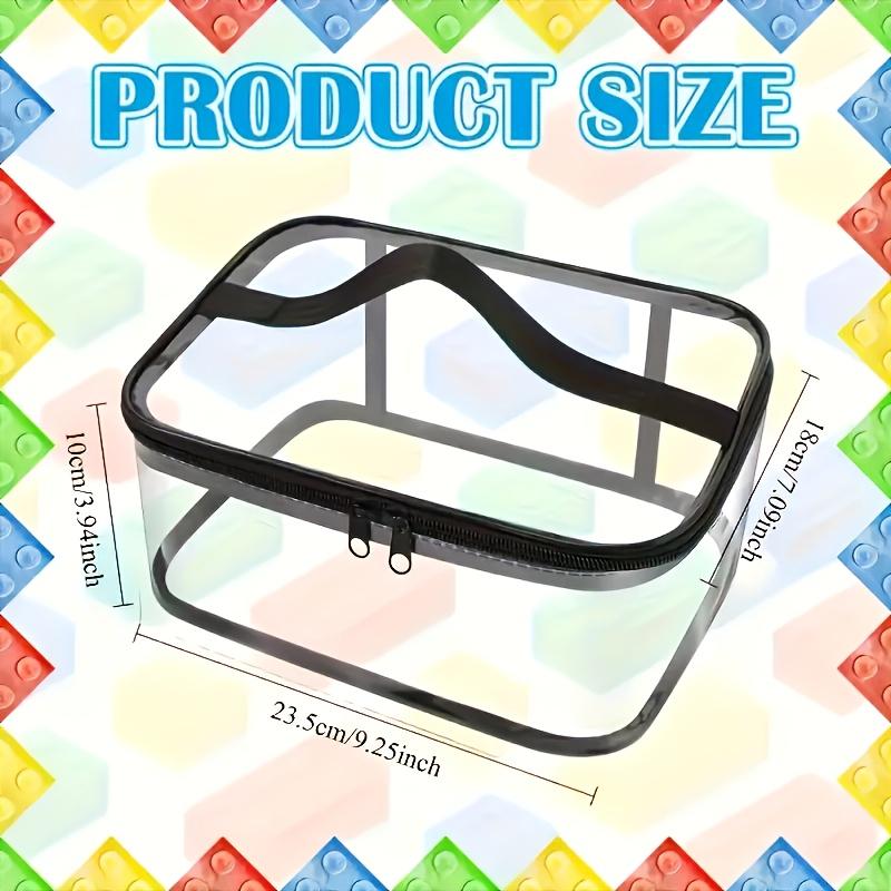 Transparent Mesh Zipper Toy Storage Bag - Large Capacity Puzzle Ideal for Toy and Building Block Storage No Building Blocks 2400₽