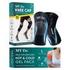 MY Dr.® Knee Cap (Pair) with Hot and Cold Gel Pack | Size XL | Compression Knee Support Brace for Pain Relief, Support & Stability | Ideal for Ar
