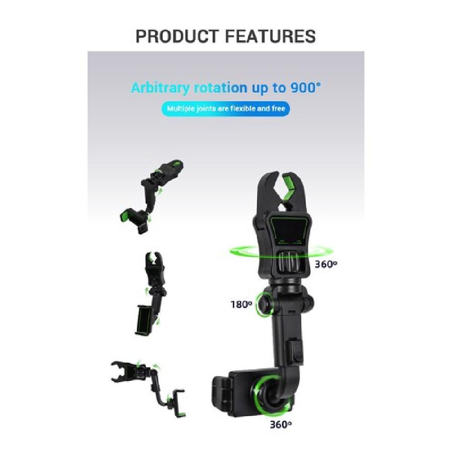 Car Cell Phone Mount Holder Stand For Windshield Dashboard Rearview Mirror Table