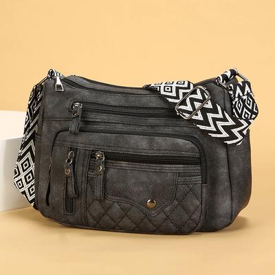 Fashionable Large-capacity Single-shoulder Bag Versatile Crossbody Bag Multi-layer Pocket Mom Bag