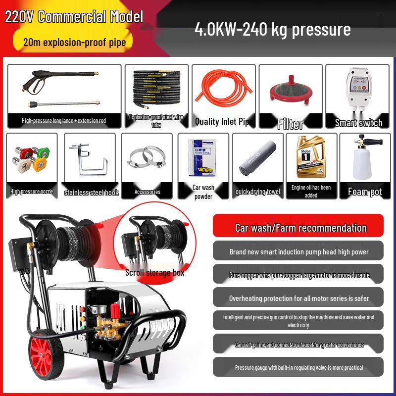 Black Cat Duke High-Pressure Washer CN plug (adapter included)