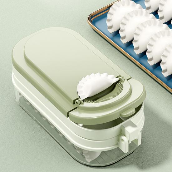 

Удобная машина для изготовления пельменей 3-в-1, домашний пресс для пельменей с ящиком для хранения для домашней кухни хаки