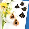 9 Pcs Diy Christmas Tree Assembled Earrings Mold Crystal Epoxy Diy Decorative Pendants Jewelry Resin Mold for Crafts