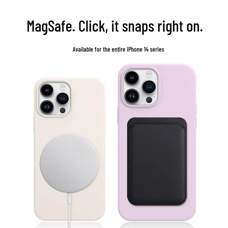 Kryt z tekutého silikonu pro iPhone 17 Pro Max s velkým otvorem a neviditelným magnetickým nabíjením - Kompatibilní s Apple 16, Odolný proti pádu, Nový.