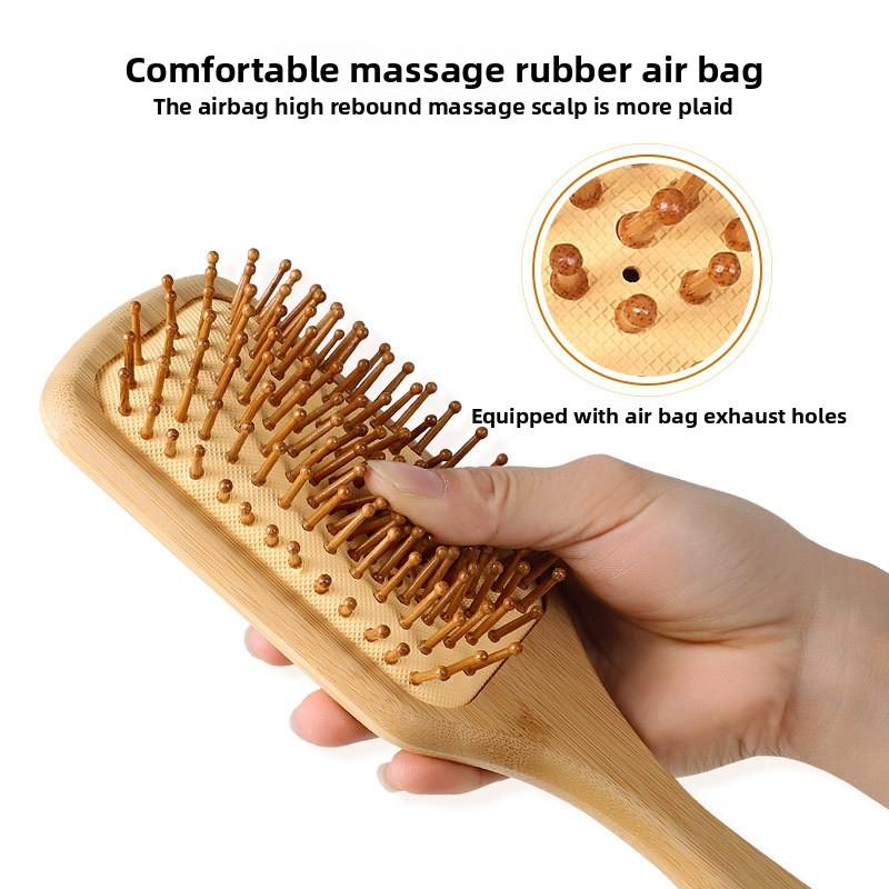 Nanzhu Air Cushion Massage Comb Large Board Solid Wood Comb Tooth Comb Massage Smooth Hair Anti-static Airbag Comb Care Straight Hair Comb