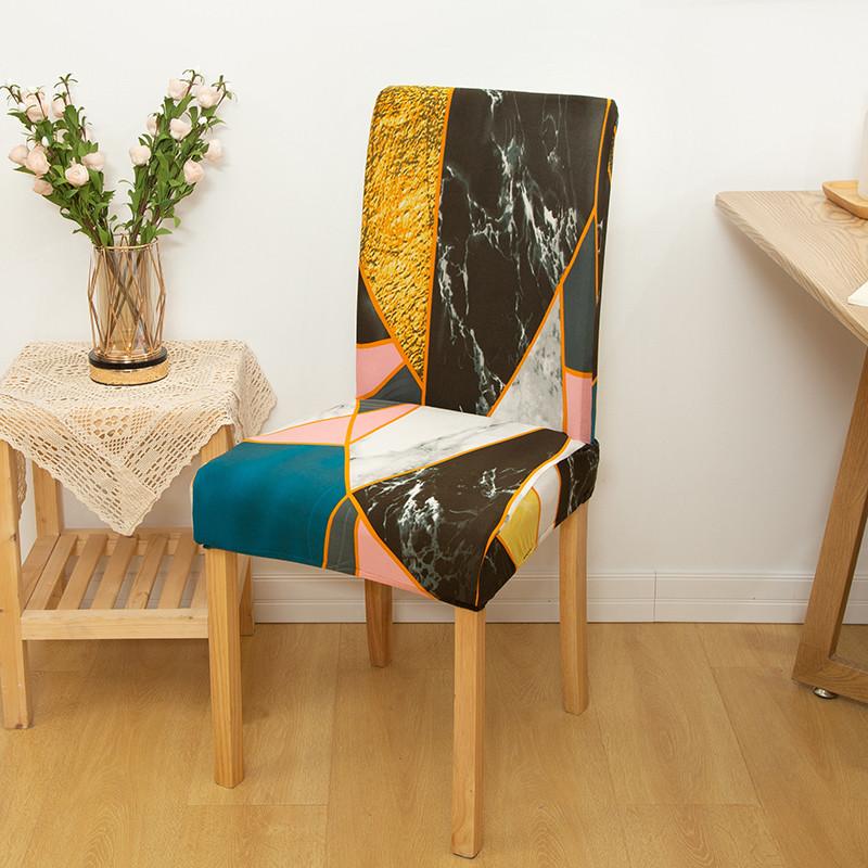Stretch Stuhlhussen Bedruckte Elastische Stuhlhusse Spandex Überwürfe Für Esszimmer Hochzeit Bankett Hotel Bürostuhl