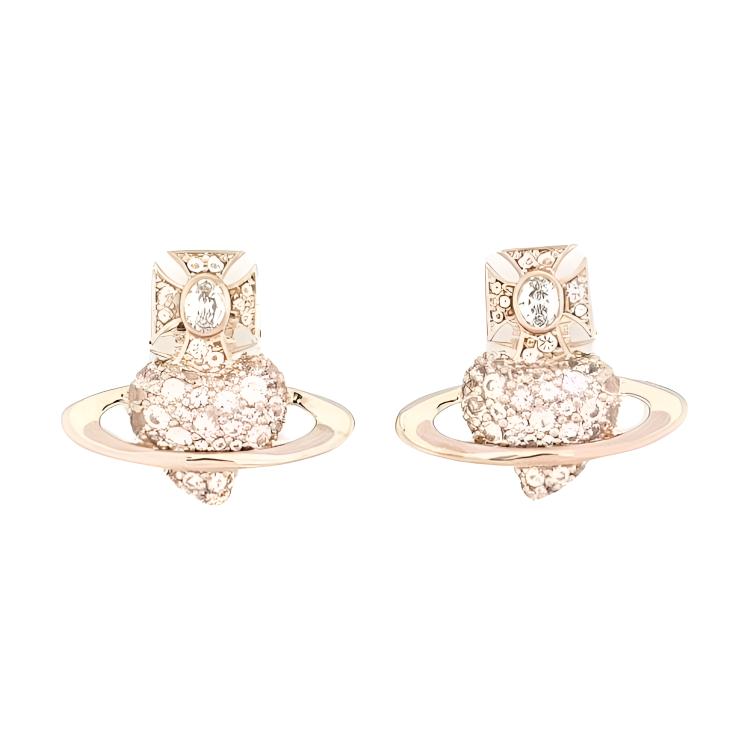 

Vivienne Westwood Agnatha Heart Design Earrings Women Earrings Rose-Gold 6201036H02G319 Basic Packaging-Dust Bag+Box