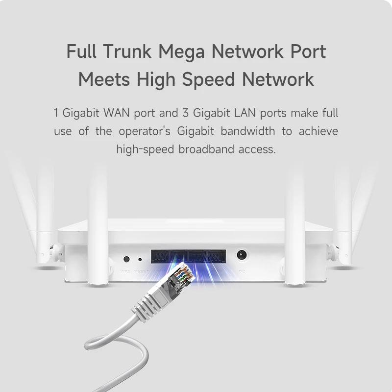 5G Gigabit WiFi 6 Router, Dual-Band 3000Mbps, WPS Support, All-Gigabit Network Interface