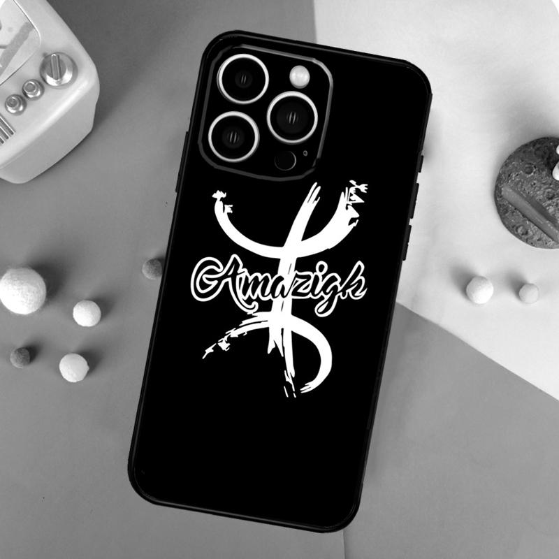 Amazigh Berber Symbol Case For iPhone 16 15 14 Pro 11 12 13 Pro Max XS X XR Plus 12 13 Mini Soft Cover