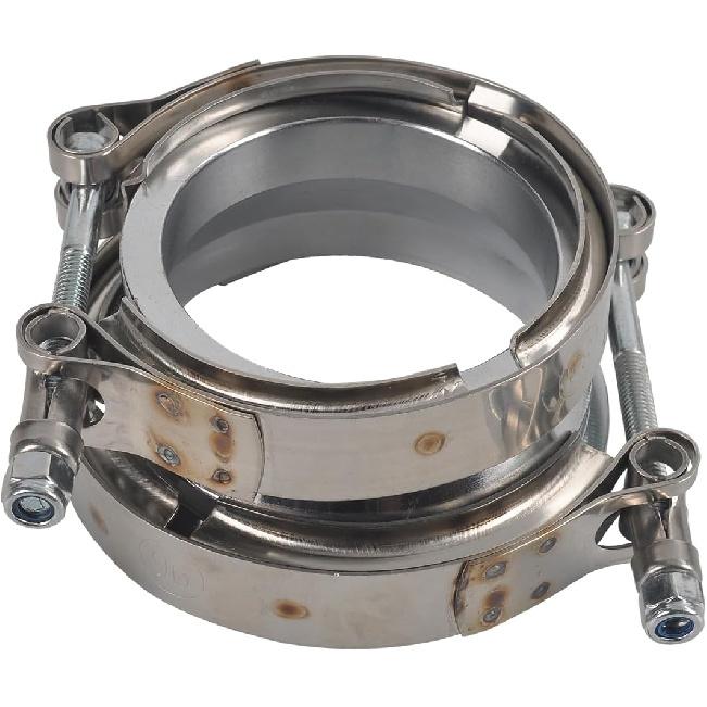 

T304 Stainless Steel 2.5 ID to 3 ID Exhaust V-Band w/Clamps 3.0 Adapter Flange Reducer 2.5 ID to 3 ID