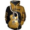 Guitar Printed Hoodie 3D Print Fashion Daily Sweatshirt Musical Instrument Hip Hop Hoodies Men Women