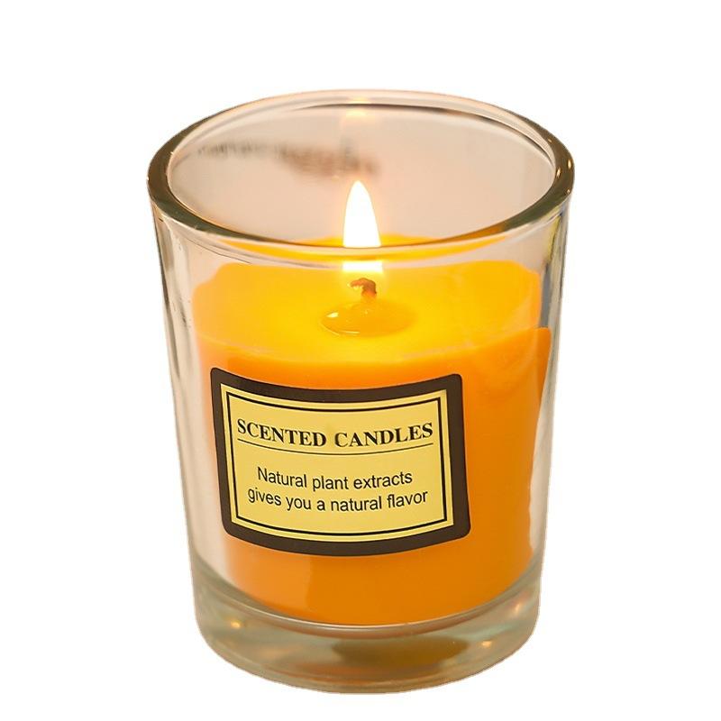 Glass Cup Plant Candle Aromatherapy Cup Candles Fragrance-free Candles Home Hotel Creative Souvenir