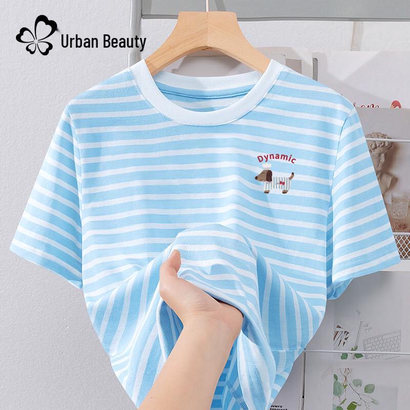 Women s Raglan Contrast Short Sleeve Pure Cotton T-Shirt L