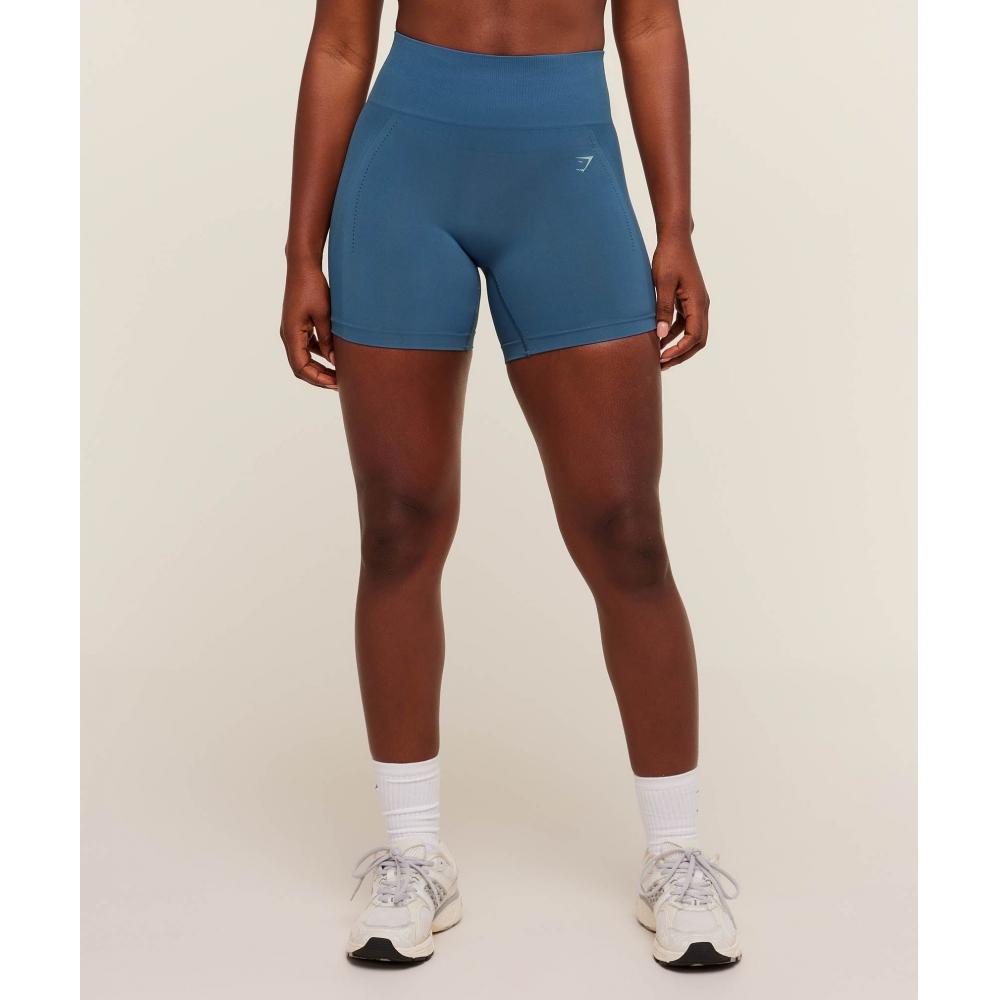 Gymshark Energise Seamless Shorts Compound Blue B3b6g Udrk