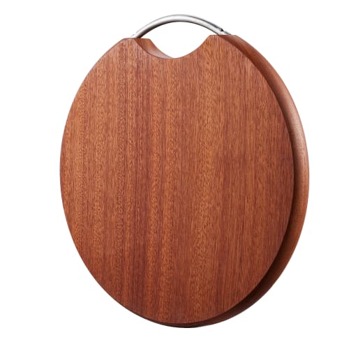 

Eculcki Natural Antibacterial Ebony Cutting Board, Solid Wood for Home Use, All-Wood Cutting Board, Mold-Resistant Cutting Board, Sapele Wood Cutting